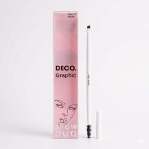 DECO. Graphic Brow Duo eyebrow brush in white