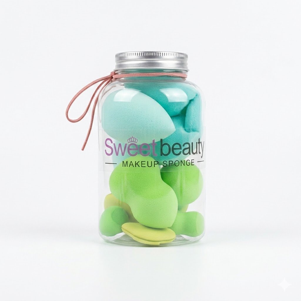 20308655-c7f3-47a8-98cb-8b11a703822b Sweetbeauty Makeup Sponge Jar - Image 1
