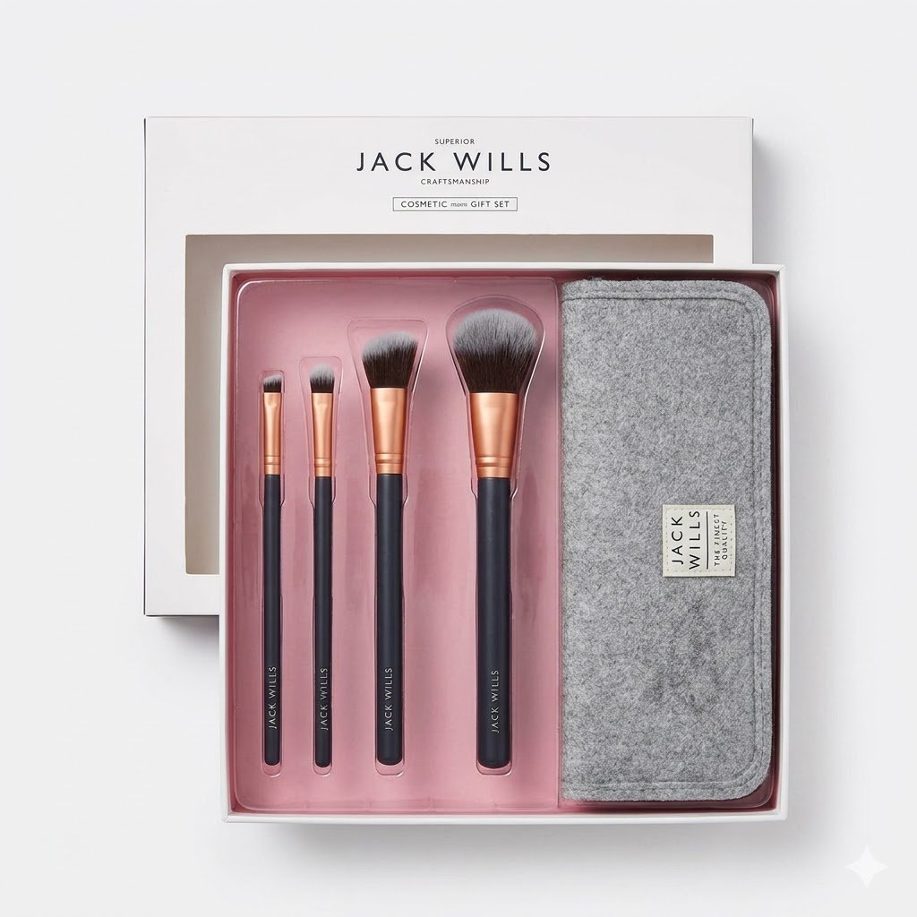 72da57b0-572d-4bbb-ac94-2465dbf6a9bb Imported Jack Wills 4 In 1 Brush Kit - Image 1