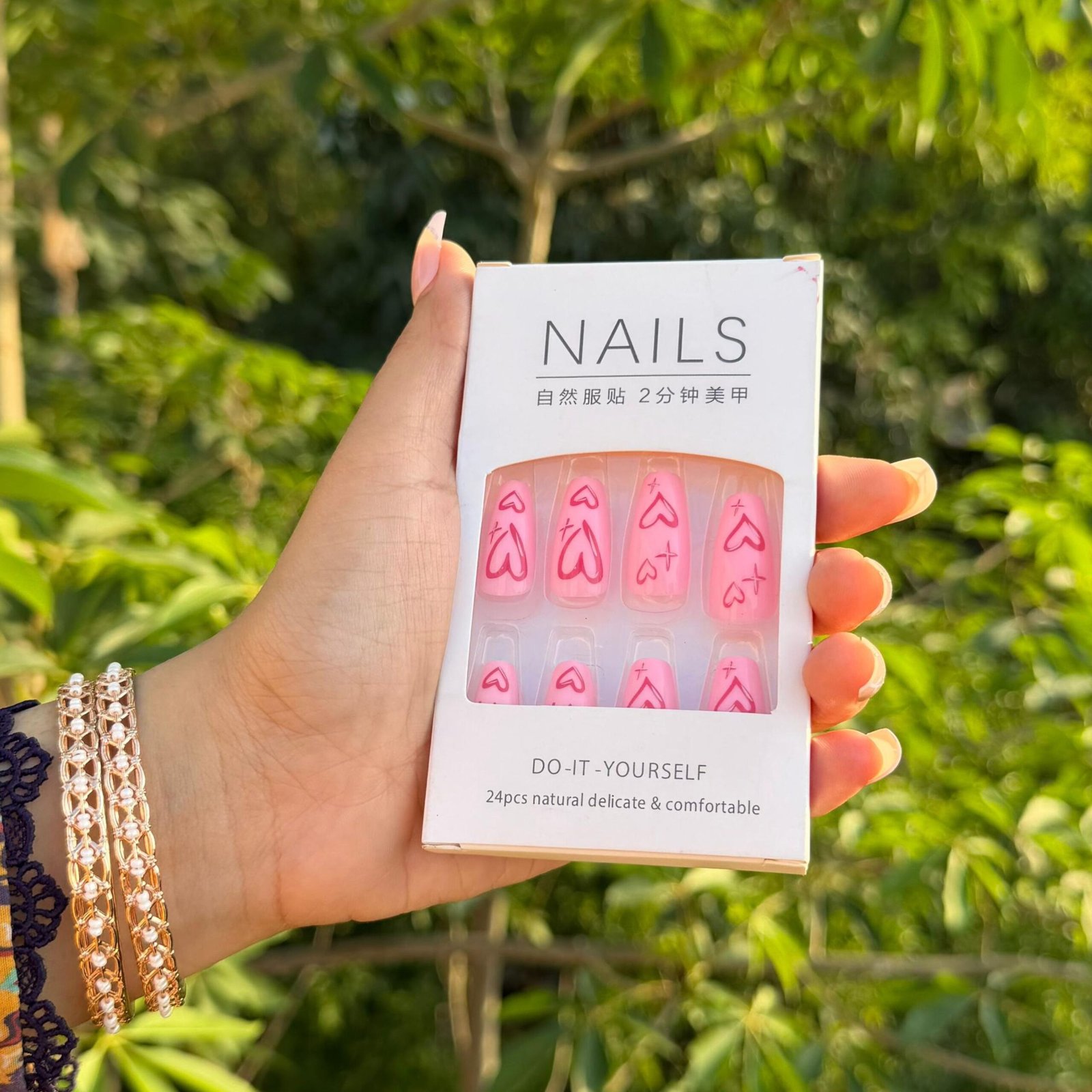 Untitled design (4) False Nails - 24 Pieces Best High-quality Artificial Nails - Image 1