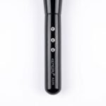 Black powder makeup brush with embellished handle. - Image 2