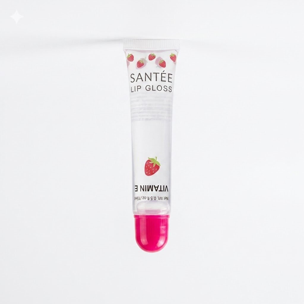 b5dbfd37-9ef0-449e-9d87-c33bb611d475 Santée Vitamin E Lip Gloss - Strawberry (15ml) - Image 1