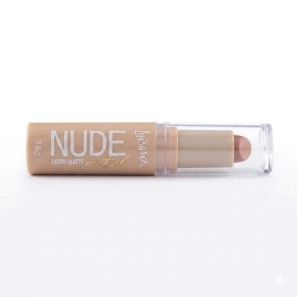 d8f67626-89ed-405e-9e72-d43c188b84f2 Luisance Nude Metal Batom Matte Lipstick - RED - Image 1