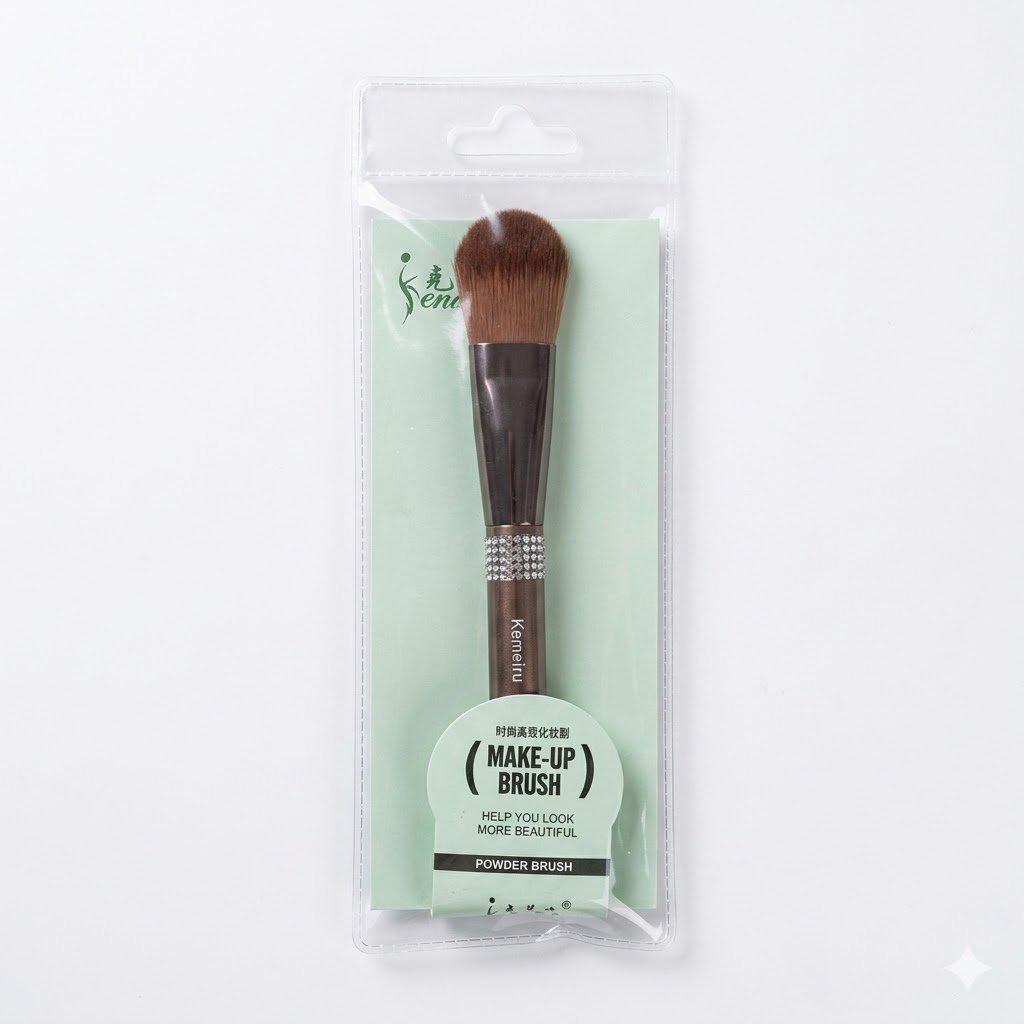 e644bb94-b9b1-44fc-8ad1-f8e181939301 Kemeiru Rhinestone Accent Flat Foundation Brush - Image 1