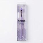 DECO.PRO flat shader brush with a violet handle and bristles - Image 2
